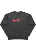 Nike Herren Sweatshirt Grau Rot Größe L
