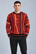 Carlo Colucci Strickpullover rot