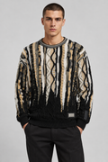 Carlo Colucci Strickpullover Fluffy 3D Knit