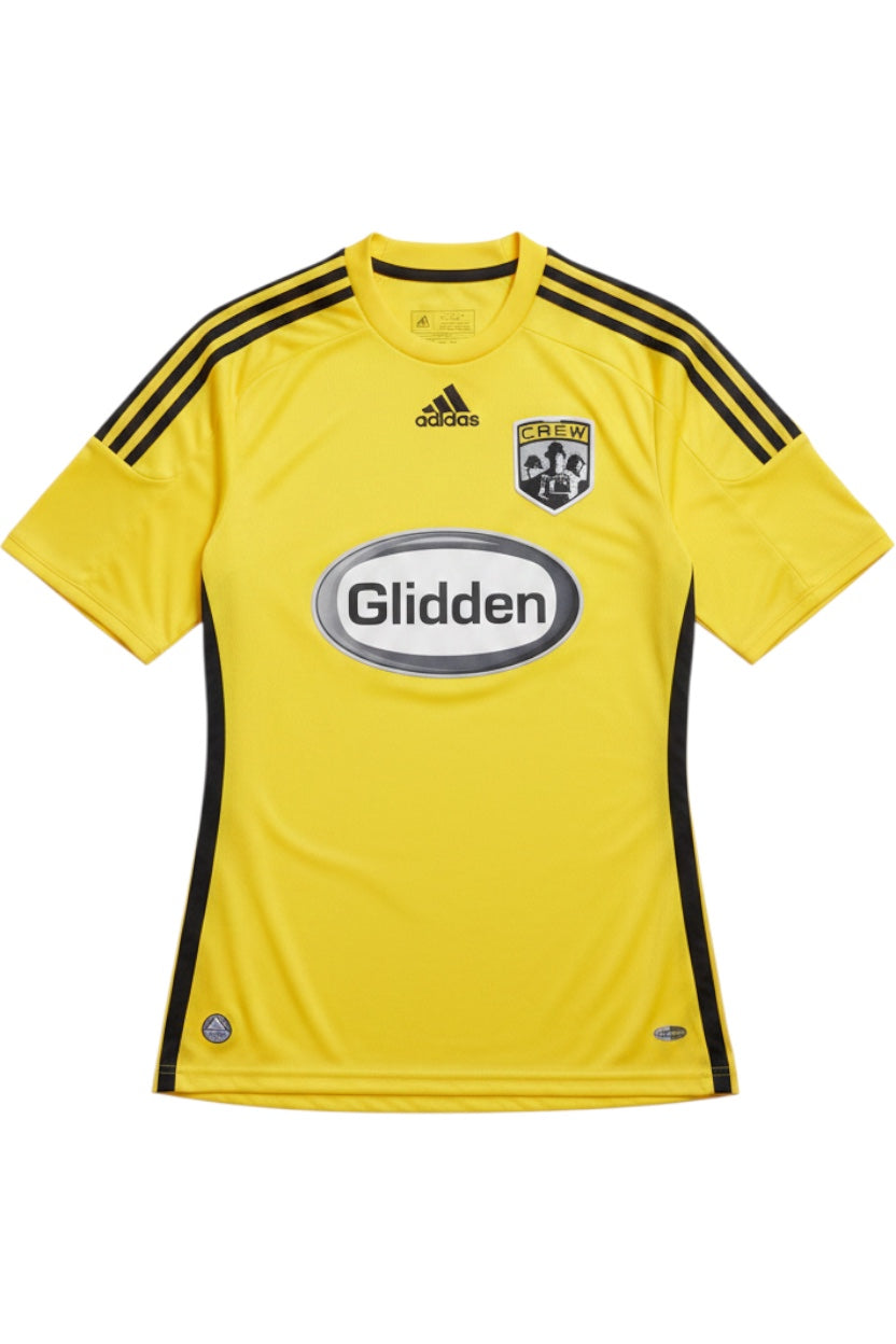 Adidas Herren Fußball Trikot Gelb Schwarz Einfarbig Größe S