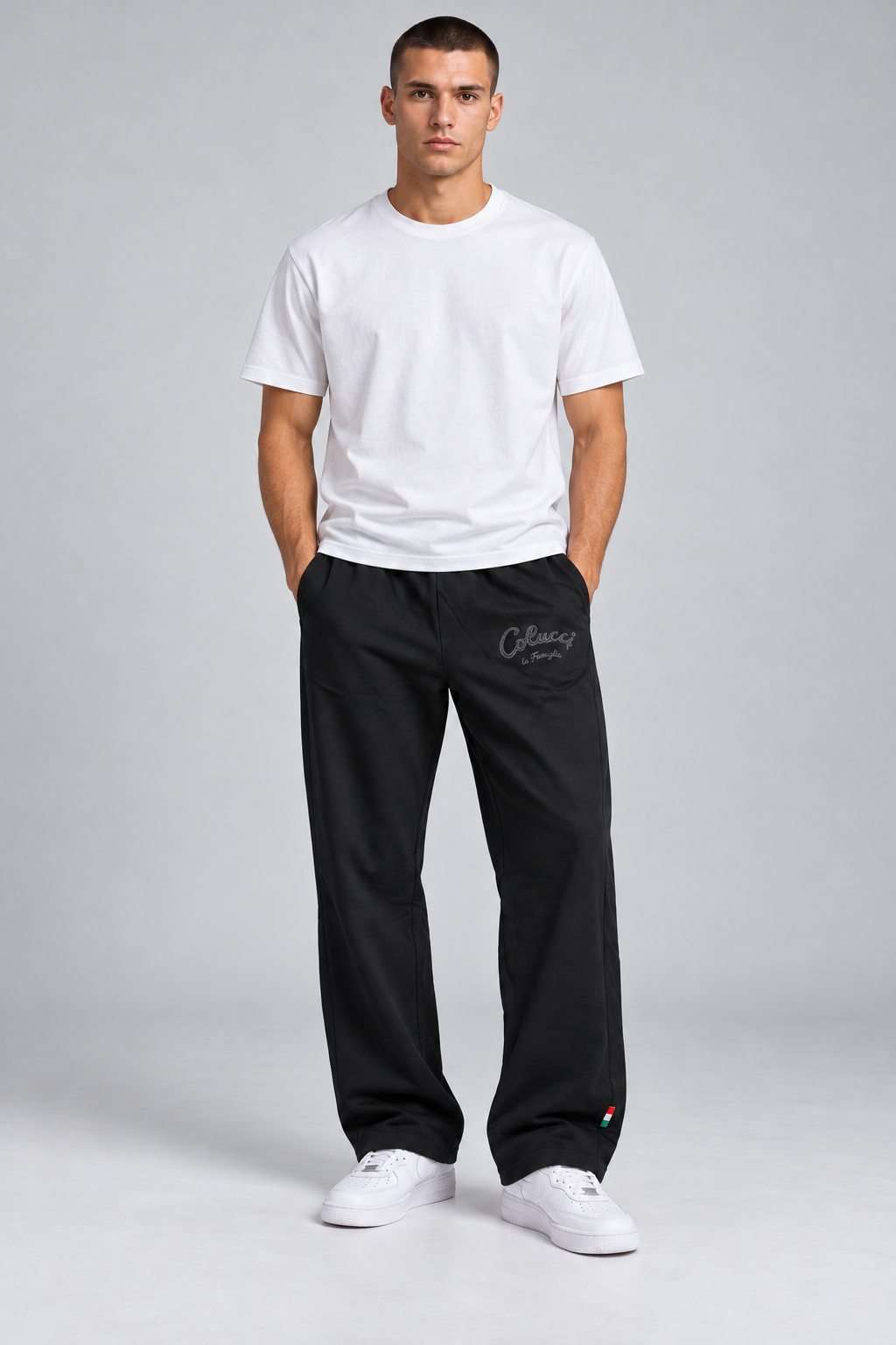 Carlo Colucci Jogginghose Schwarz