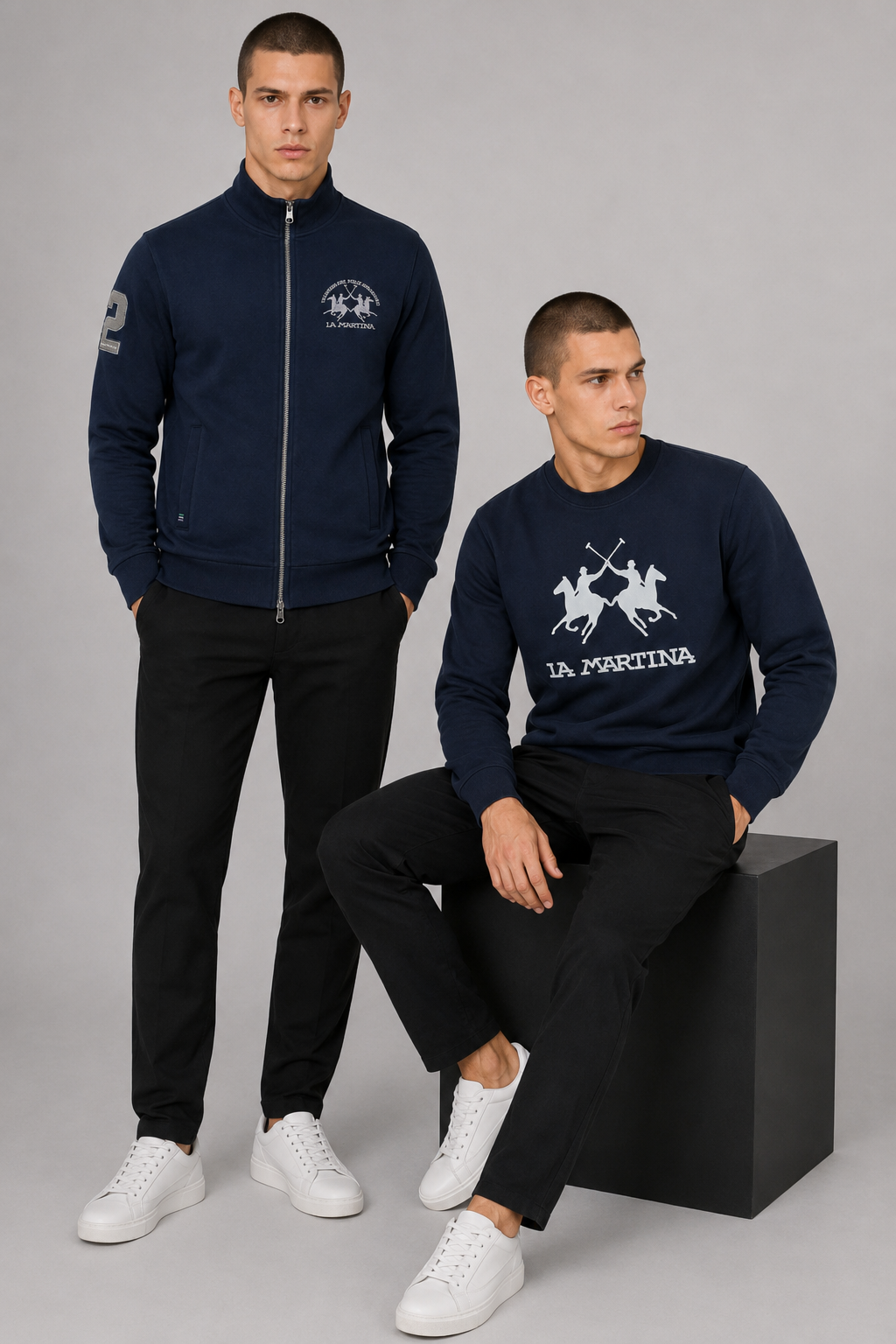 La Martina Bundle Pullover + Sweatjacke