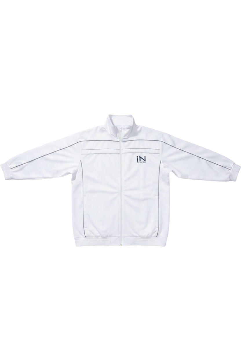 Infinity Herren Trainingsjacke Weiß Grau Größe S