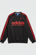Adidas Herren Trainingsoberteil Schwarz Rot Größe S