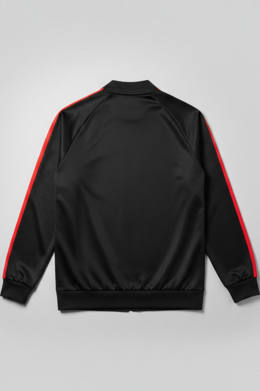 Adidas Herren Trainingsoberteil Schwarz Rot Größe S