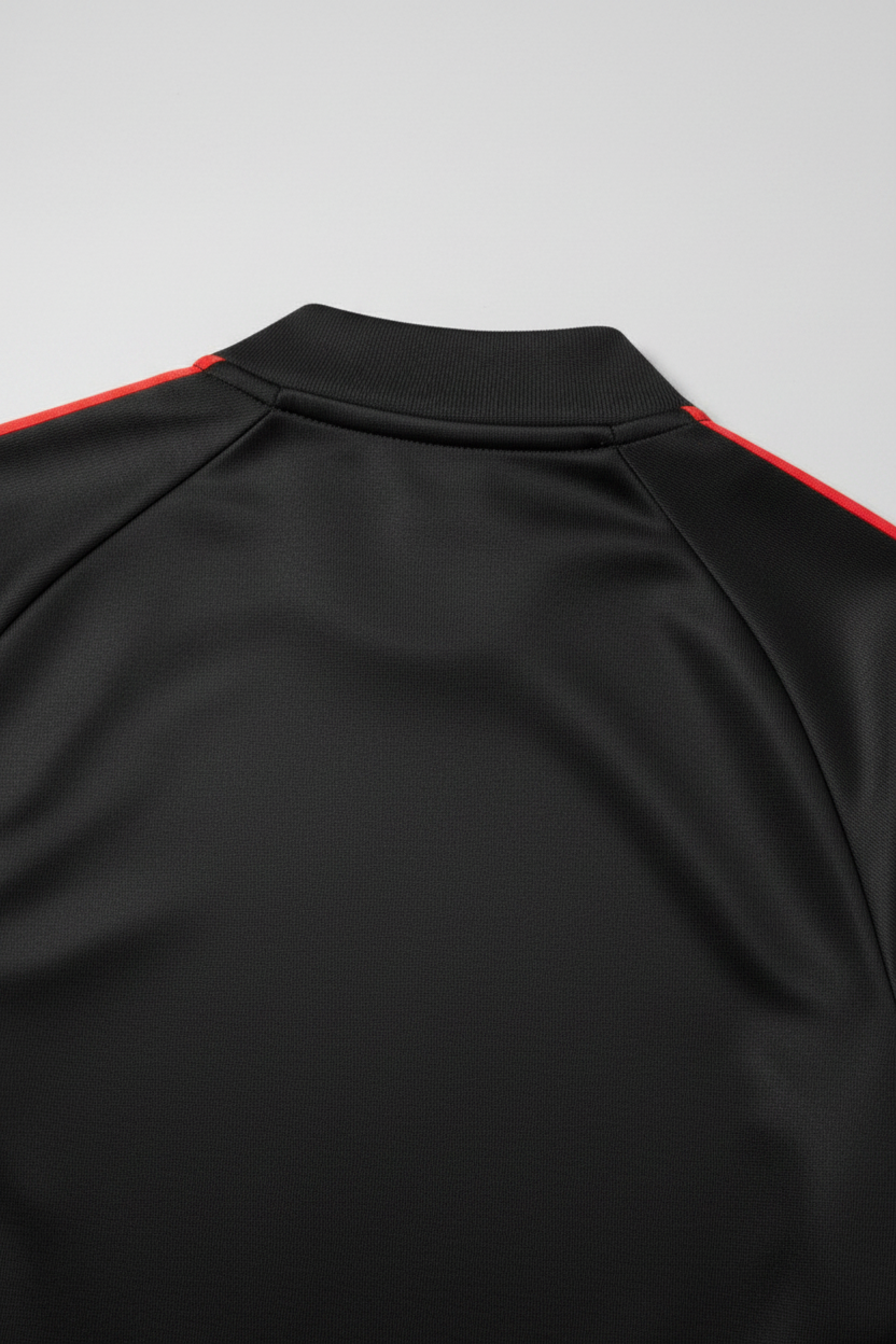 Adidas Herren Trainingsoberteil Schwarz Rot Größe S