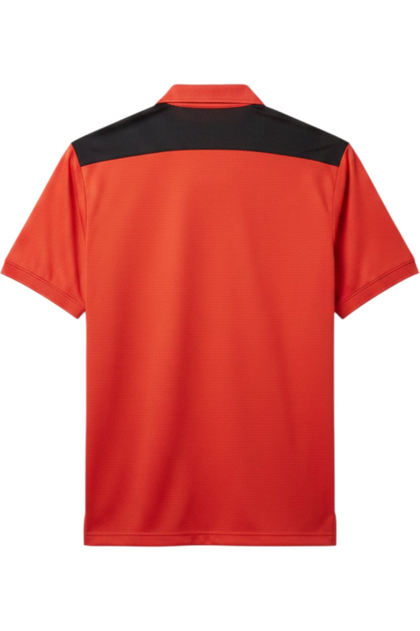 Nike Herren Poloshirt Rot-Schwarz Größe L