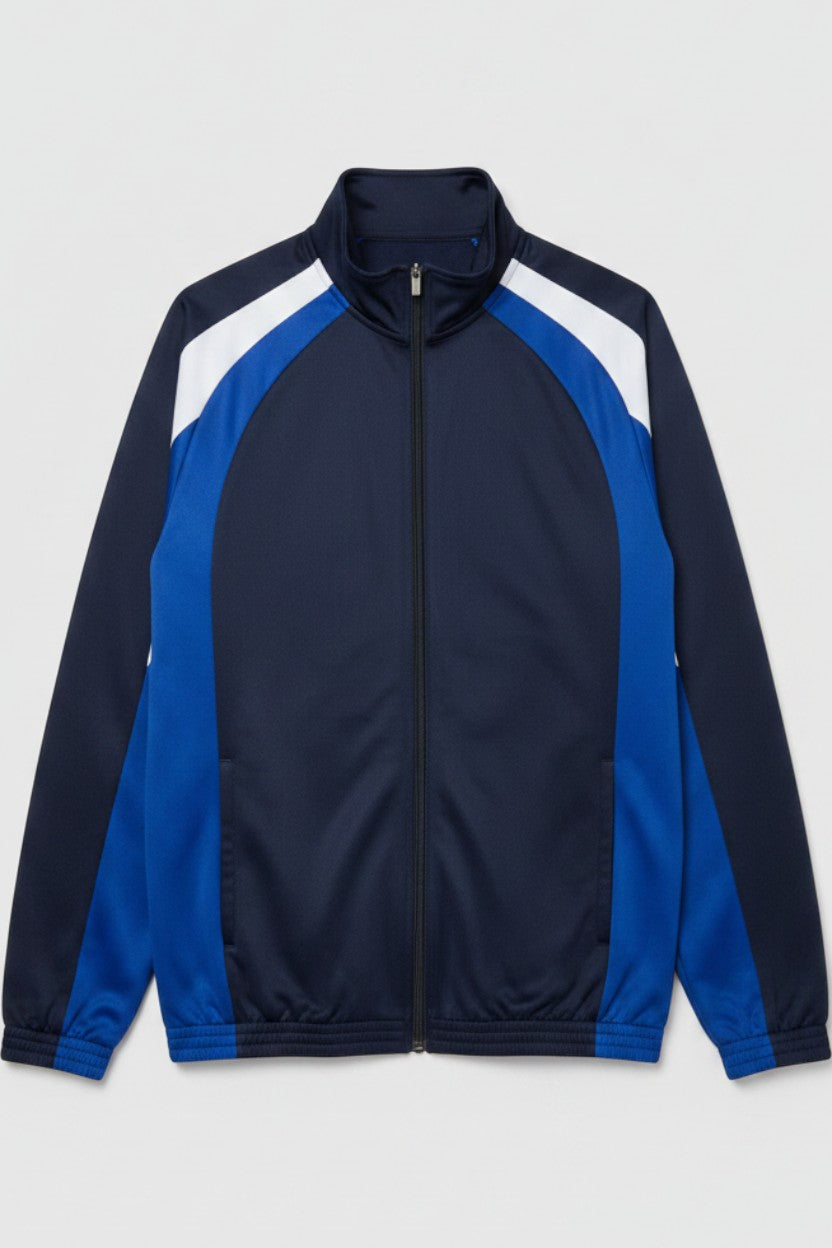 Clockhouse Herren Trainingsjacke Blau Weiß Größe XL