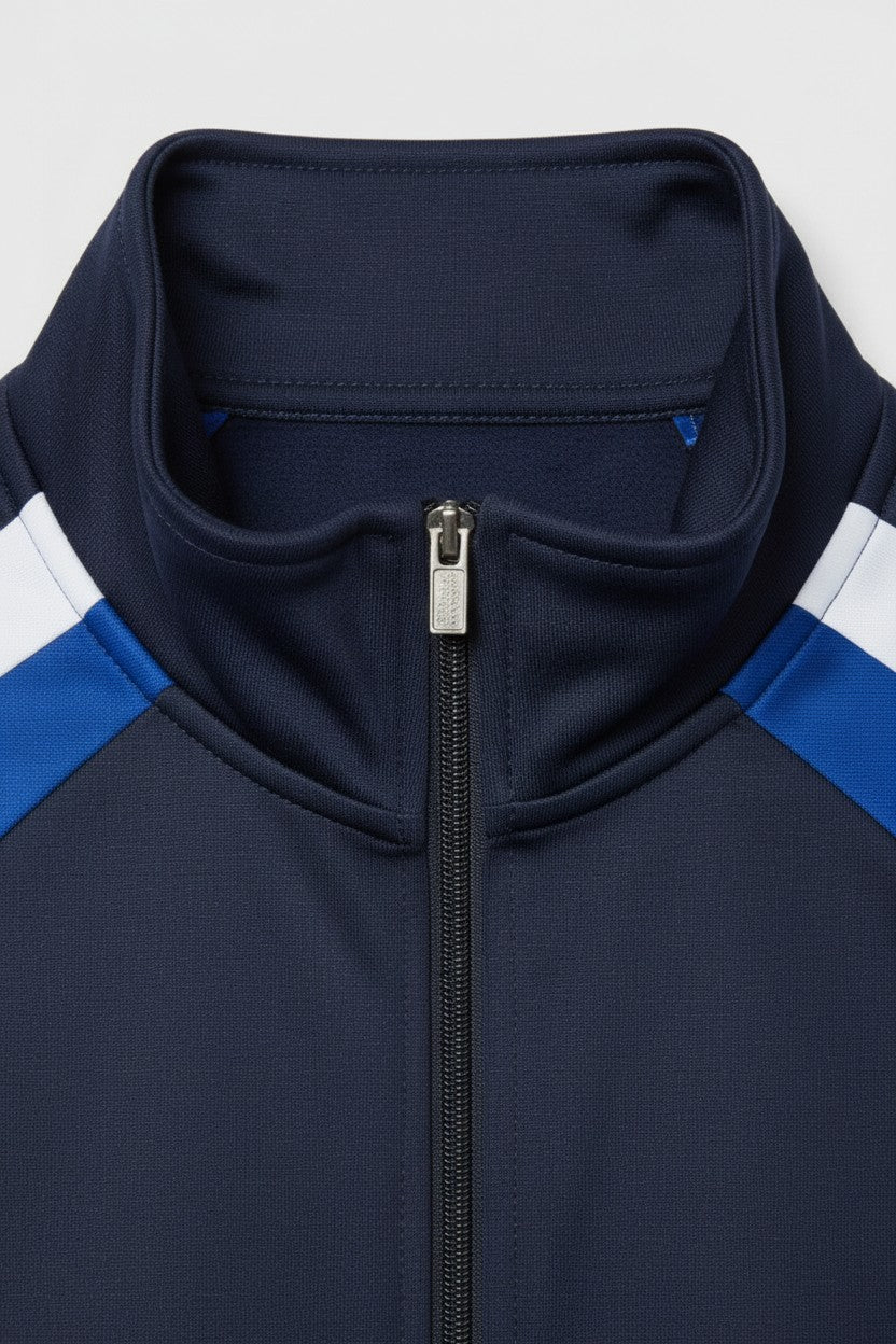 Clockhouse Herren Trainingsjacke Blau Weiß Größe XL