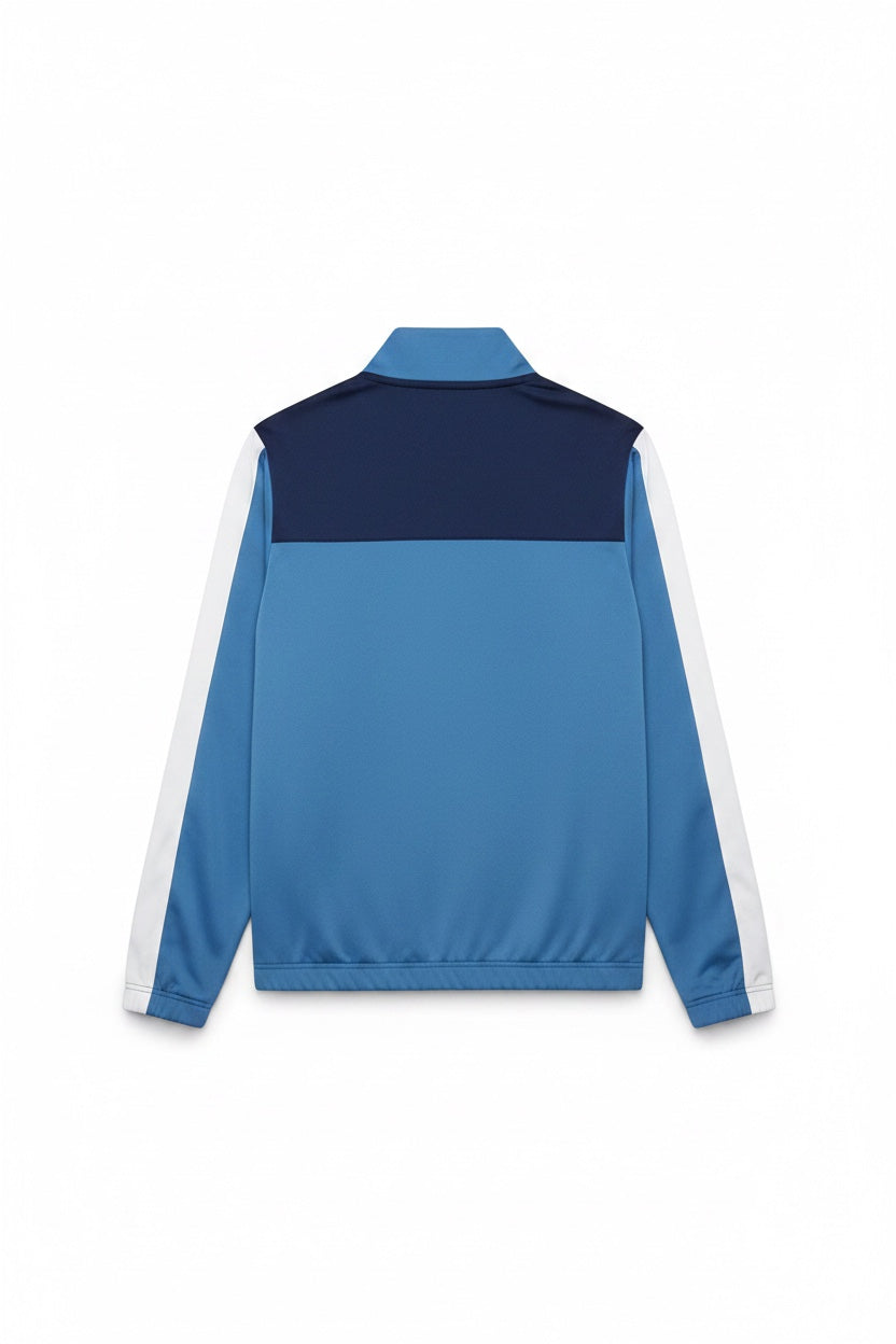 Nike Herren Trainingsjacke Blau Beige Rot Einfarbig Größe M