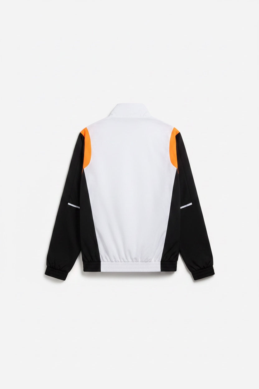 Erima Herren Trainingsjacke Schwarz Weiß Orange Einfarbig Größe L