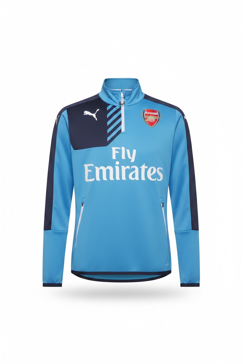 Puma Herren Trainingsjacke Blau Print Größe S