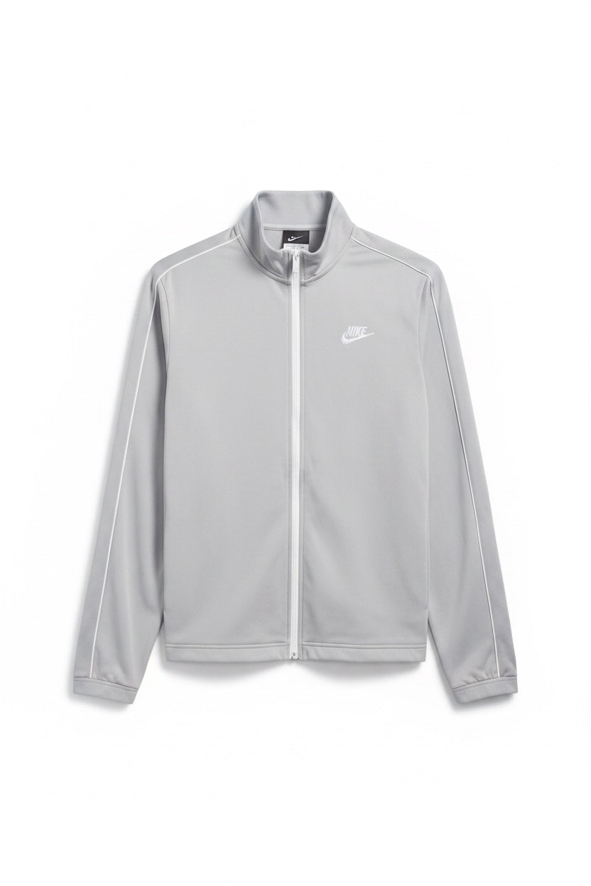 Nike Herren Trainingsjacke Grau Einfarbig Größe M