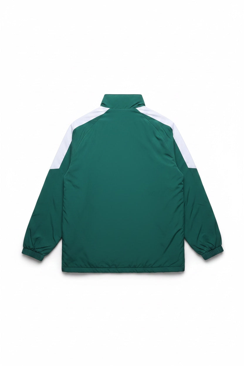 Puma Herren Trainingsjacke Grün Weiß Einfarbig Größe L