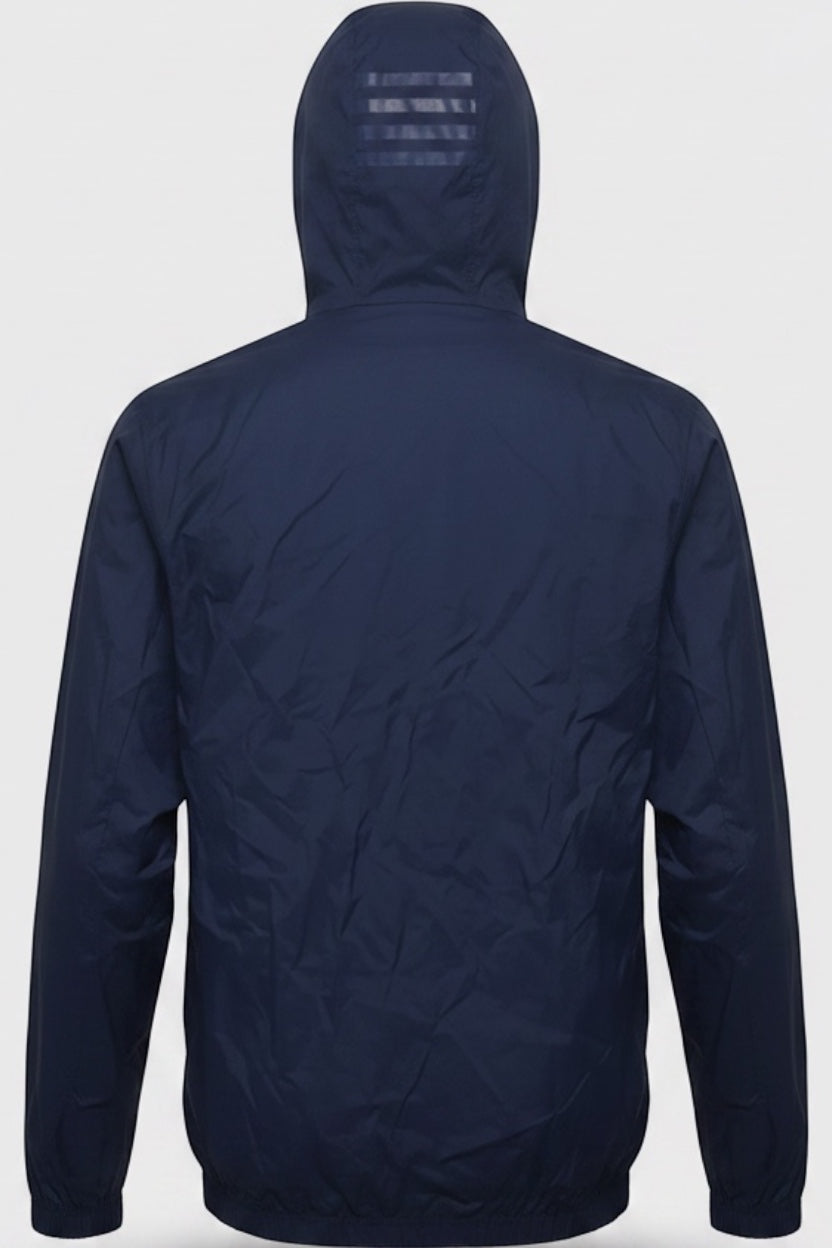 Adidas Herren Trainingsjacke Blau Rot Größe S
