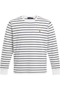 Polo Ralph Lauren Herren Langarmshirt Gestreift Weiß Blau Größe L