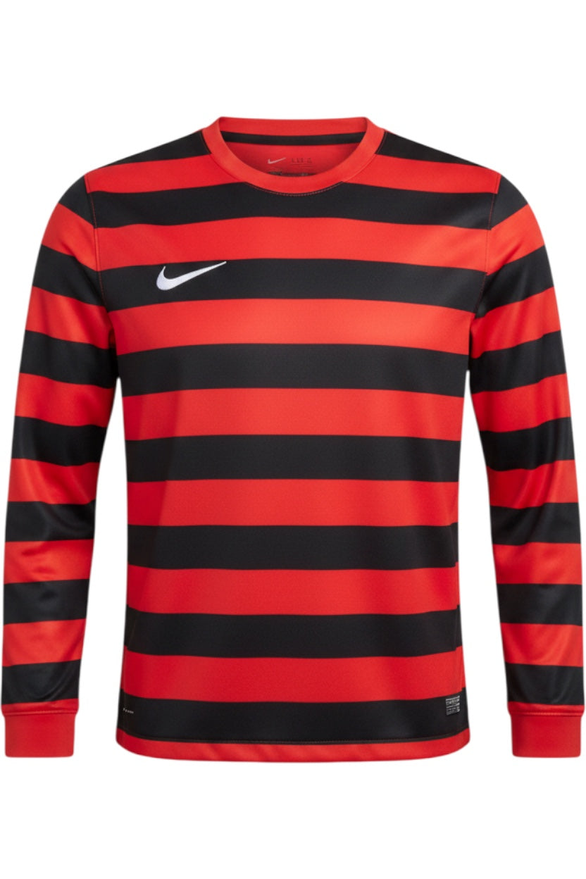 Nike Herren Trainingsoberteil Rot Schwarz Streifen Größe S