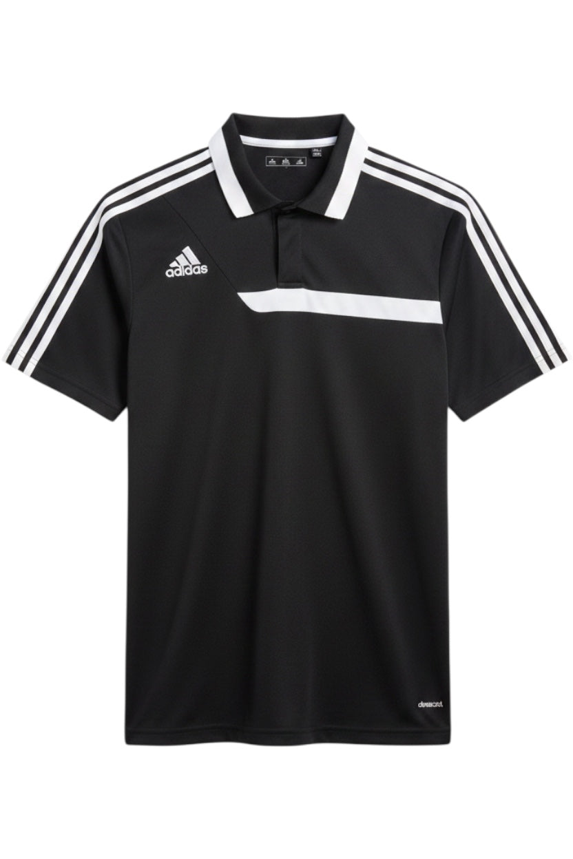 Adidas Herren Poloshirt Schwarz-Weiß Größe L