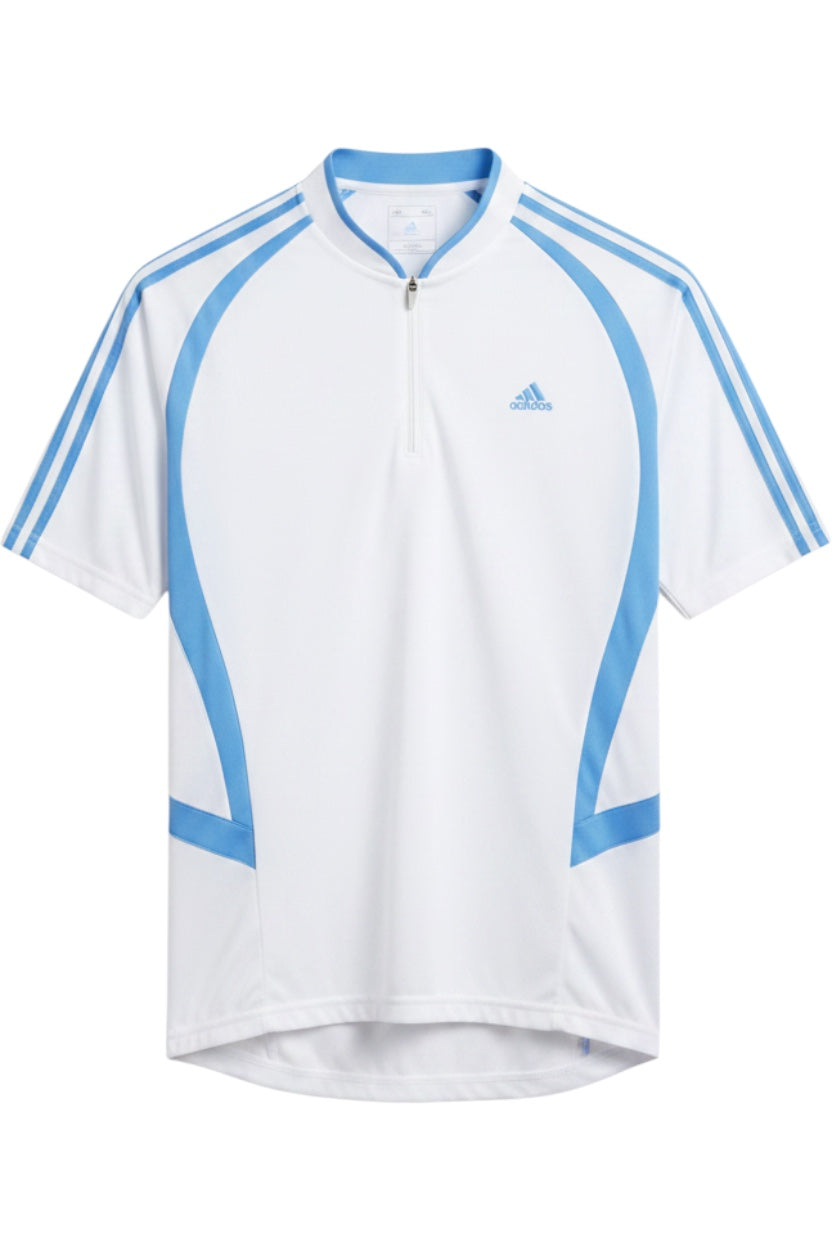 Adidas Herren Trainingsoberteil Weiß Blau Größe XXL