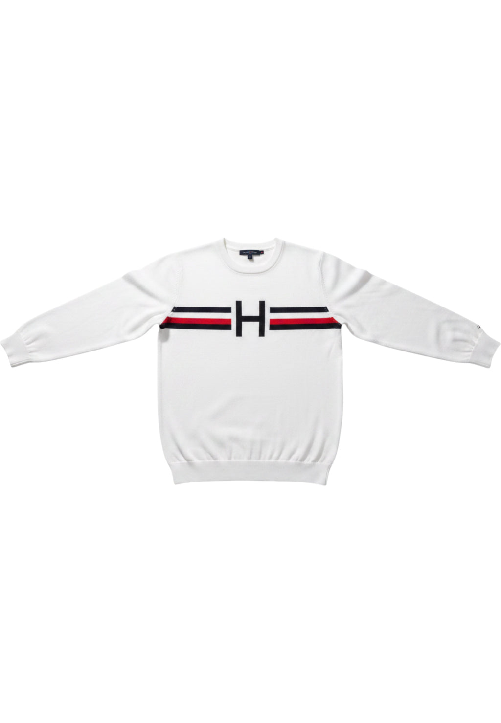 Tommy Hilfiger Herren Strickpullover Weiß Größe L