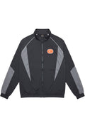 Nike Herren Trainingsjacke Grau Orange Einfarbig Größe S