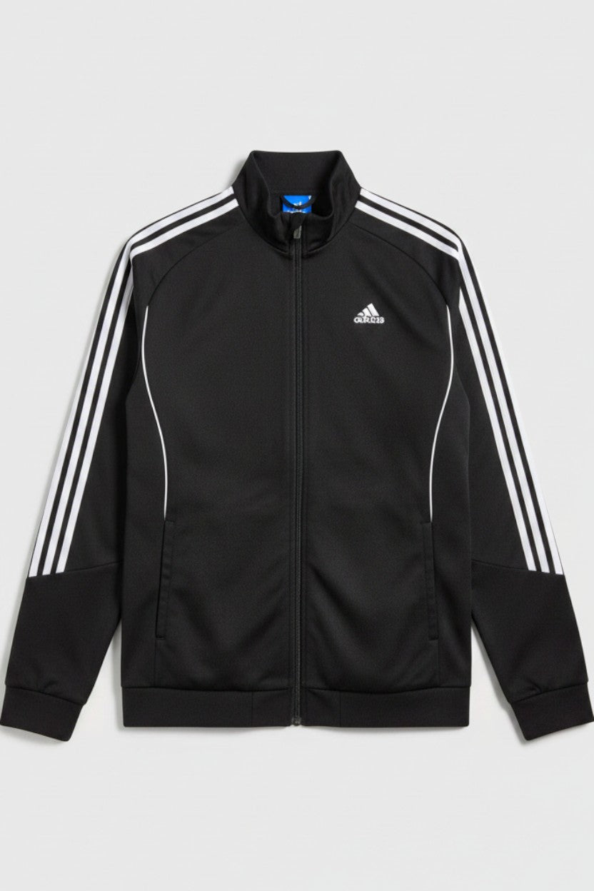Adidas Herren Trainingsjacke Weiß Schwarz Größe 48/50