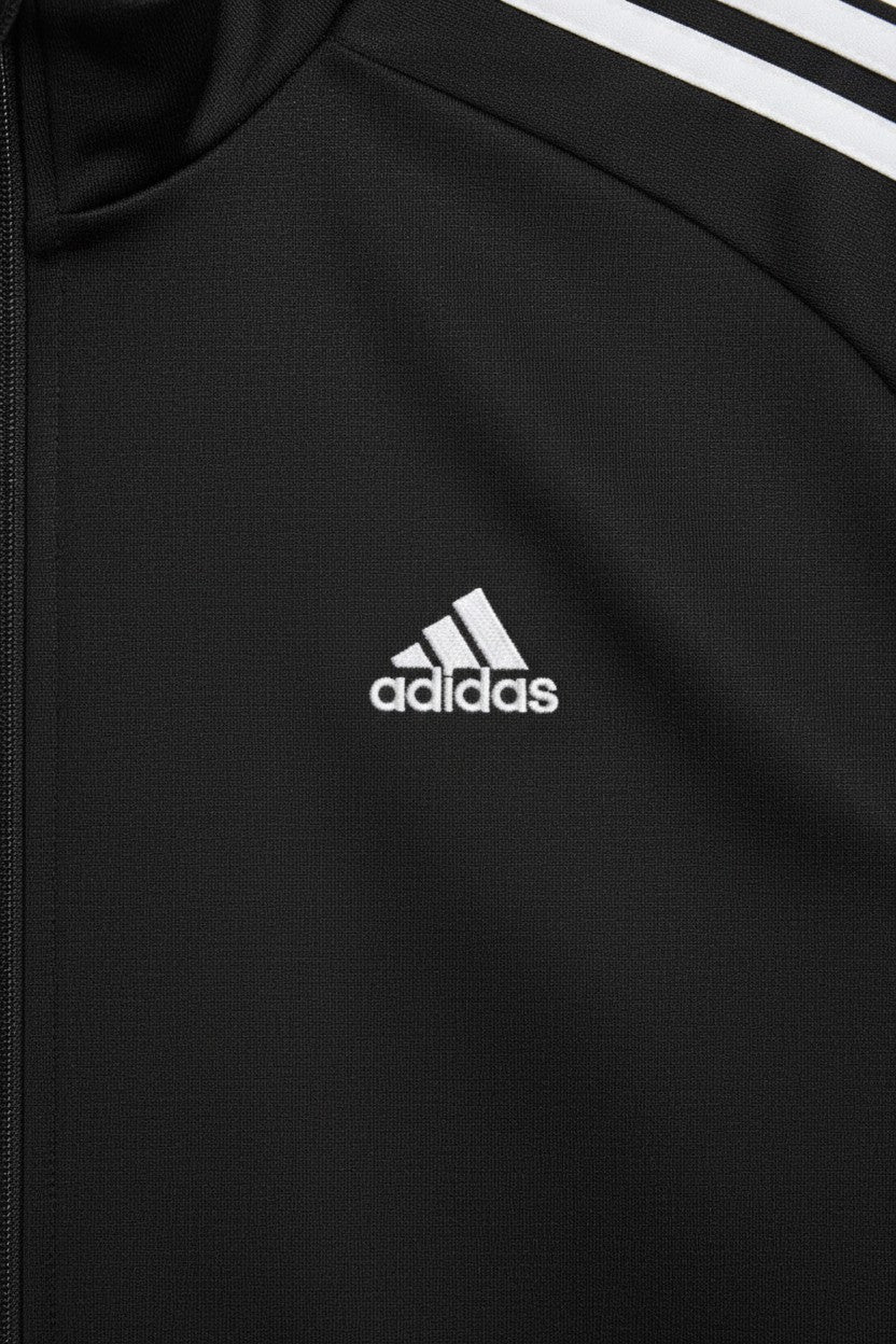Adidas Herren Trainingsjacke Weiß Schwarz Größe 48/50