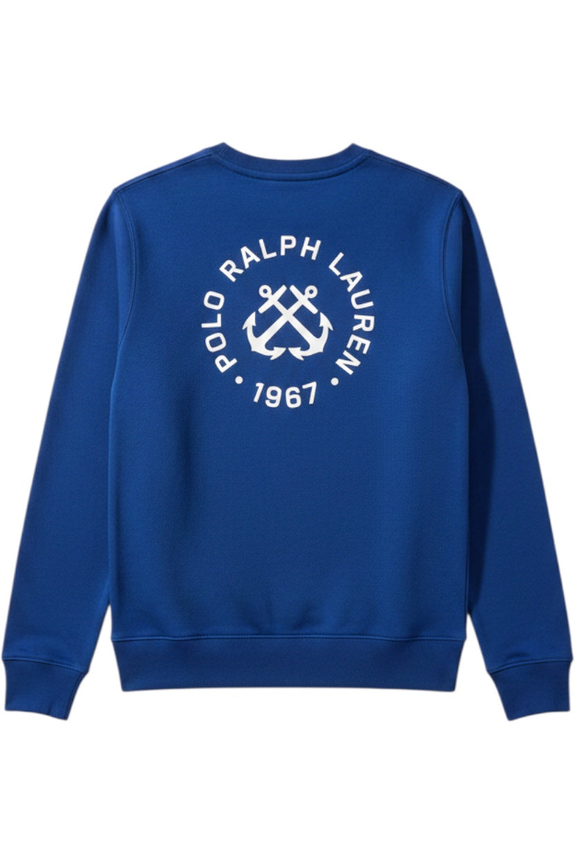Polo Ralph Lauren Herren Langarmshirt Custom Slim Fit Blau Größe S
