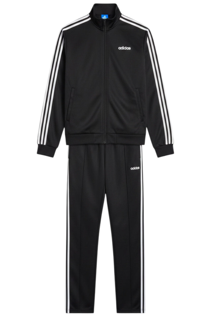 Adidas Herren Trainingsanzug Set Schwarz Weiß Streifen Größe M