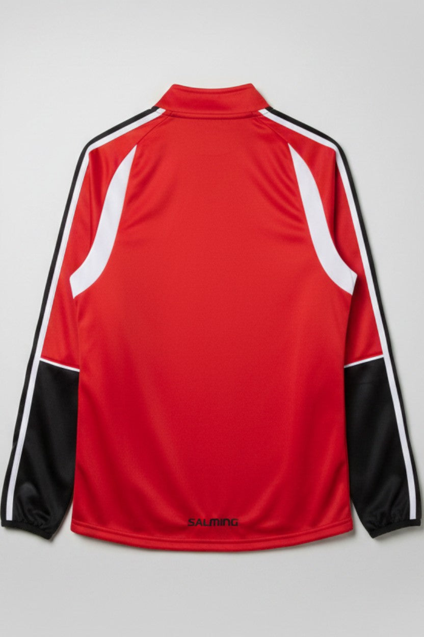 Salming Herren Trainingsoberteil Rot Schwarz Weiß Größe L