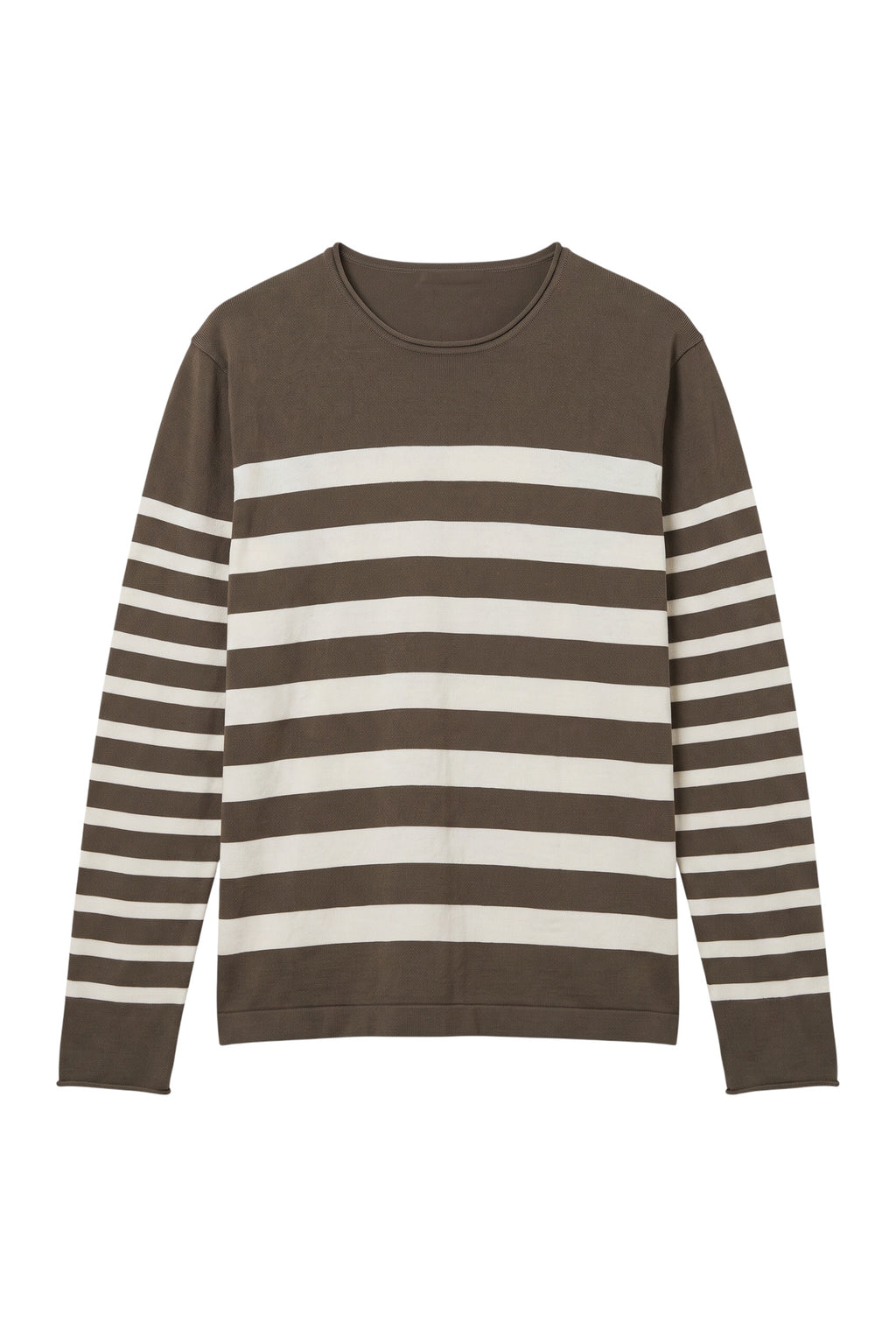 Filippa K Herren Strickpullover Grün Weiß Größe XL