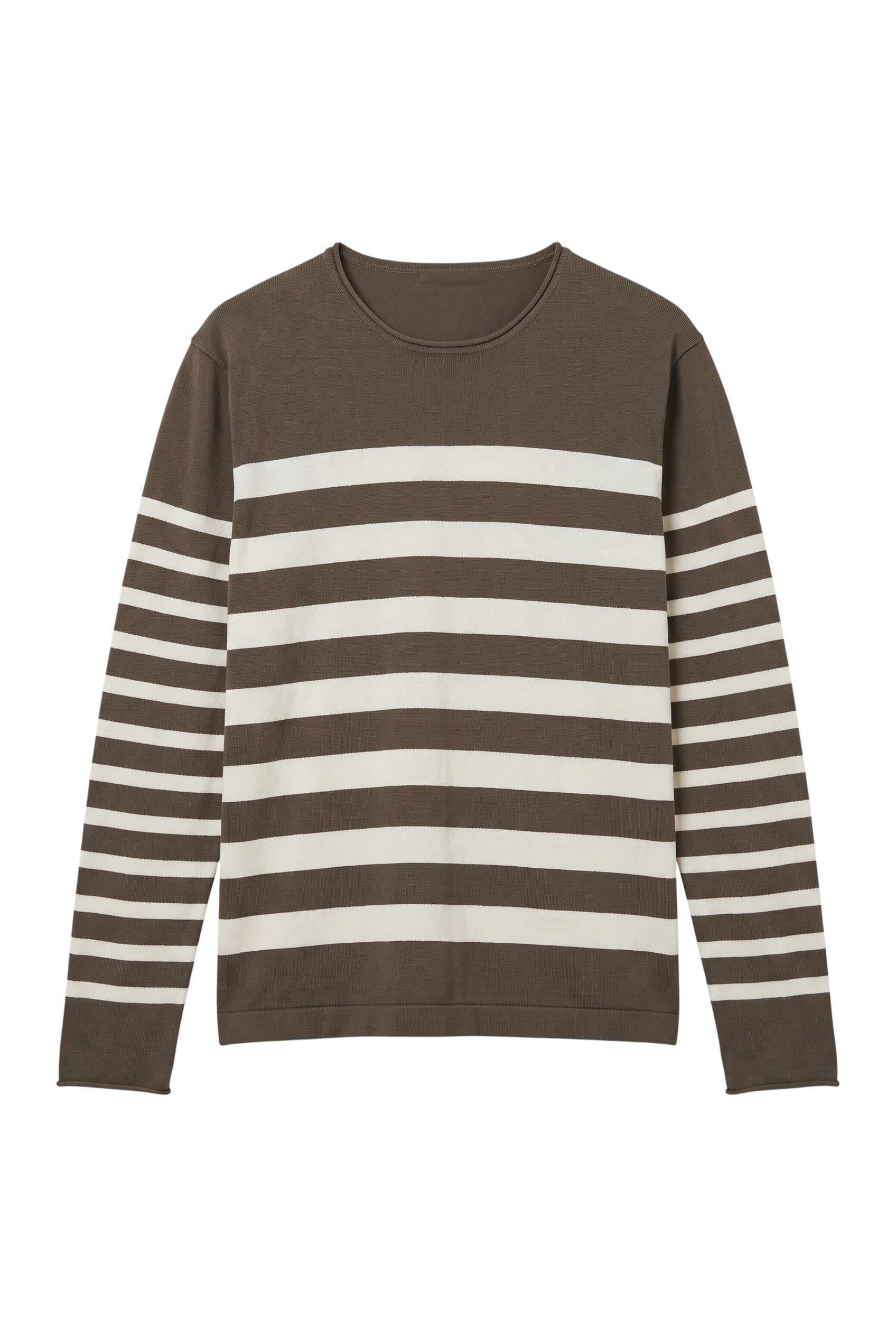 Filippa K Herren Strickpullover Grün Weiß Größe XL