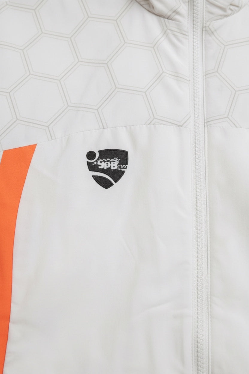 Puma Herren Trainingsjacke Weiß Orange Größe L