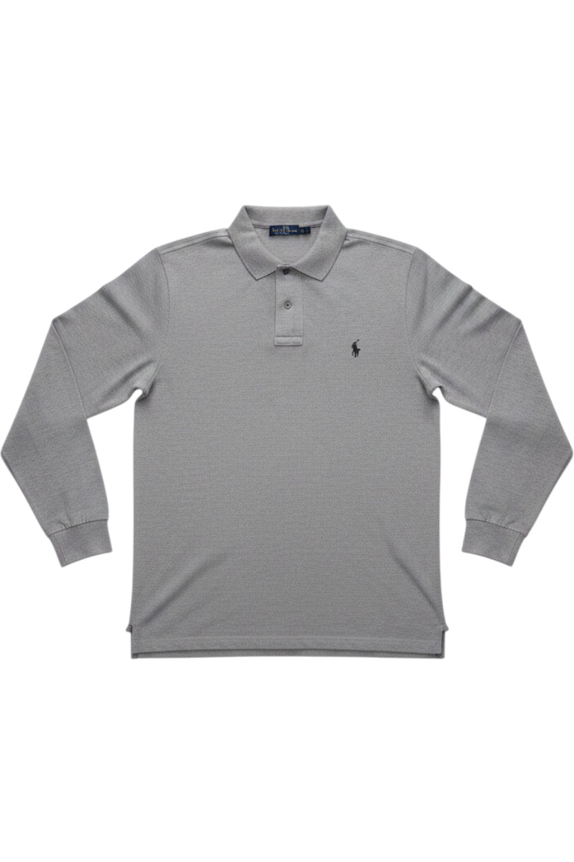 Polo Ralph Lauren Herren Rugby Shirt Grau Größe M