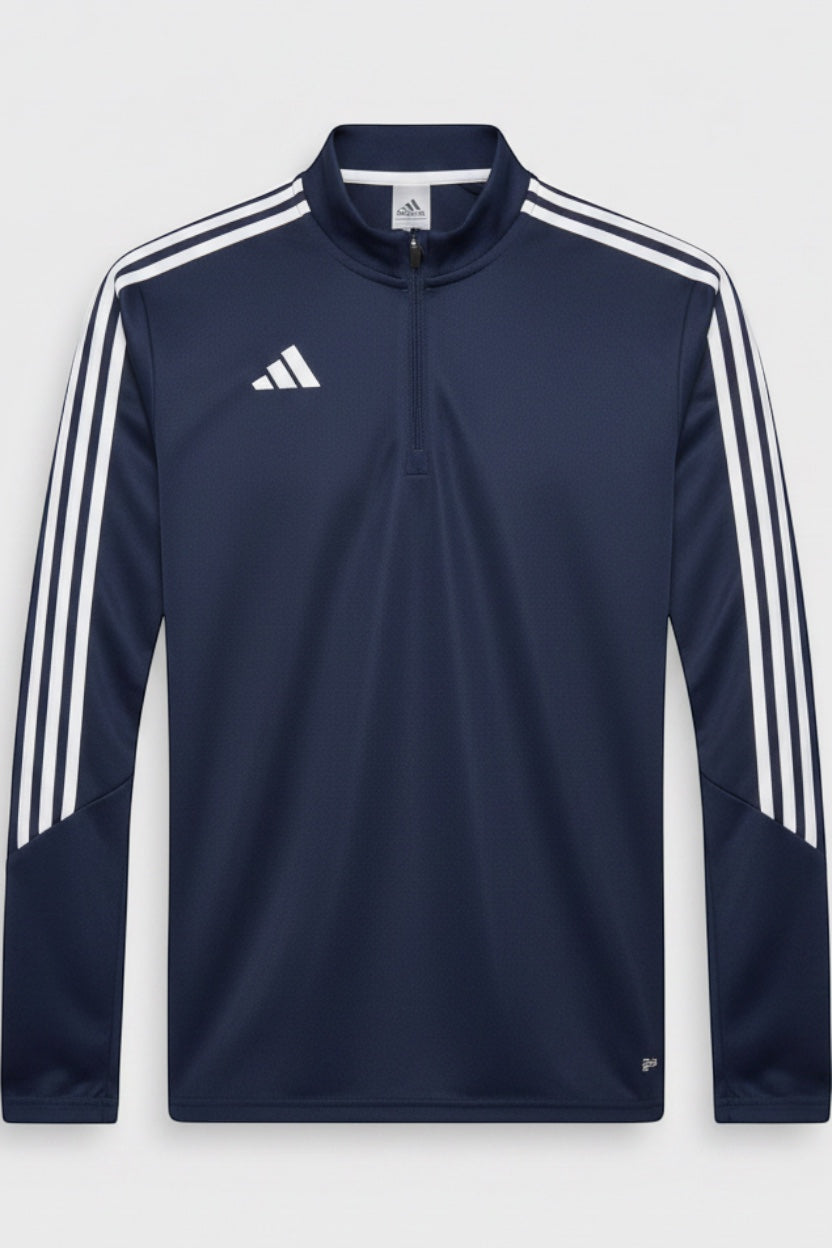 Adidas Herren Trainingsoberteil Blau Weiß Größe M