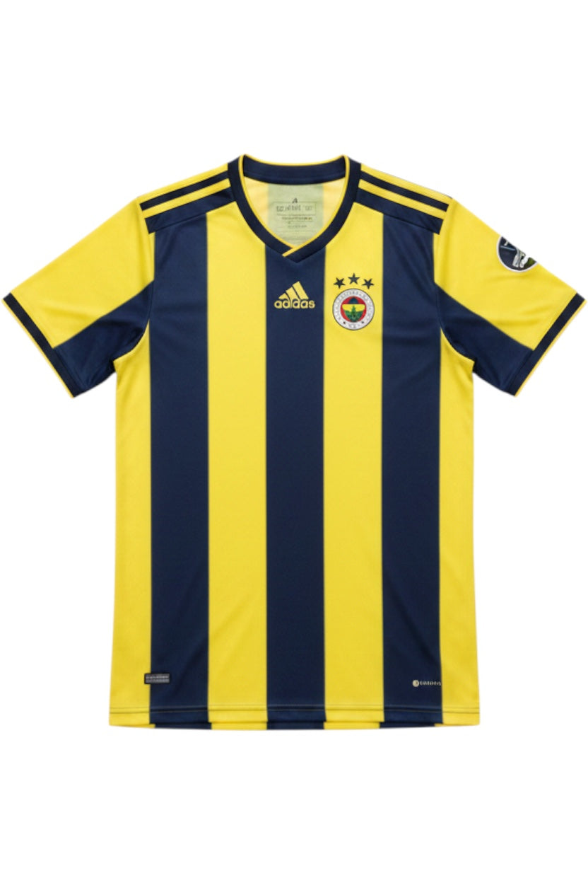 Adidas Herren Fußball Trikot Gelb Blau Streifen Größe 2XL