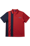 Adidas Herren Poloshirt Rot-Blau Gestreift Größe 2XL