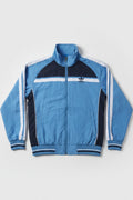 Adidas Herren Trainingsjacke Blau Schwarz Weiß Größe 46