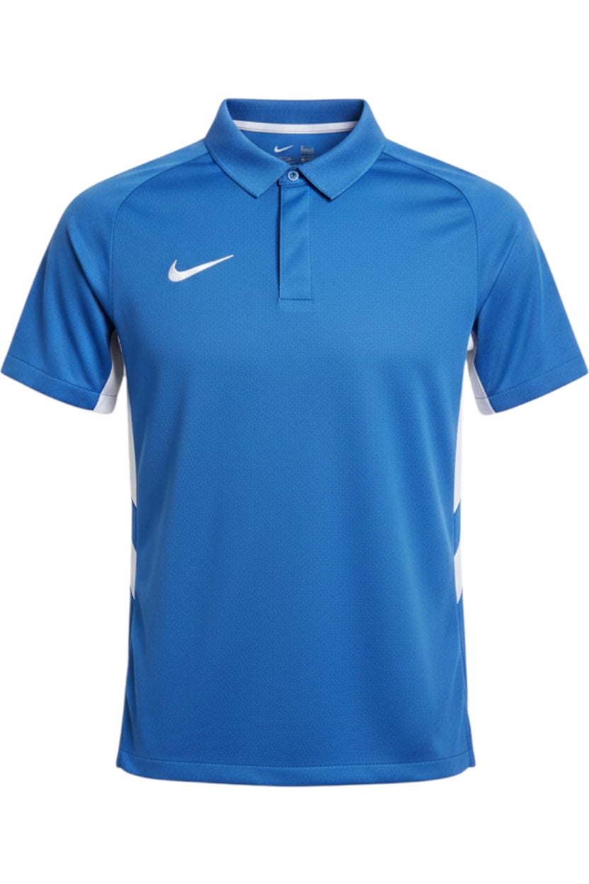 Nike Herren Poloshirt Blau-Weiß Größe M