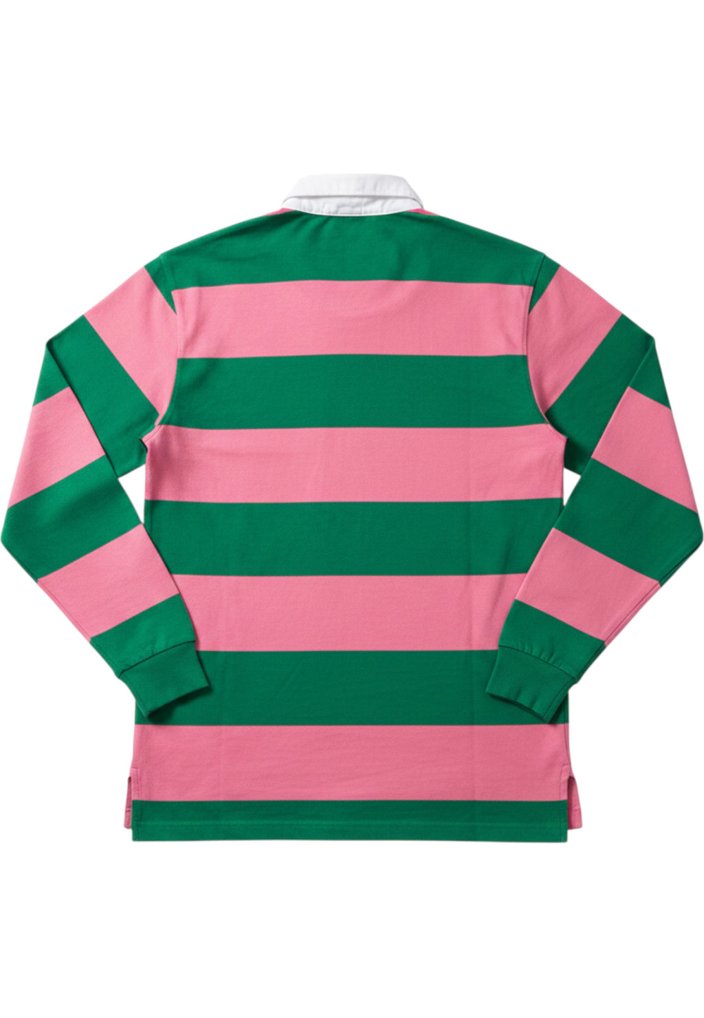 Tommy Hilfiger Jeans Herren Rugby Shirt Pink Grün Weiß Größe S