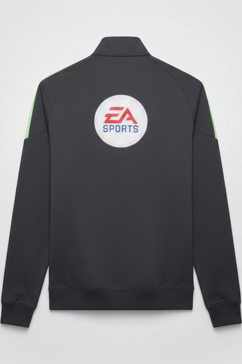 Nike Herren Trainingsjacke Grau Grün Größe M