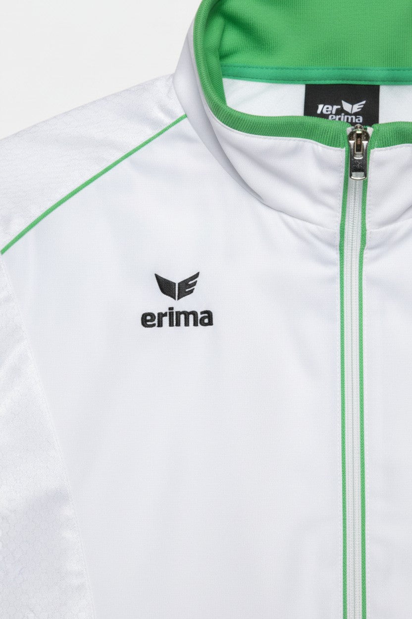 Erima Herren Trainingsjacke Weiß Grün Größe 46