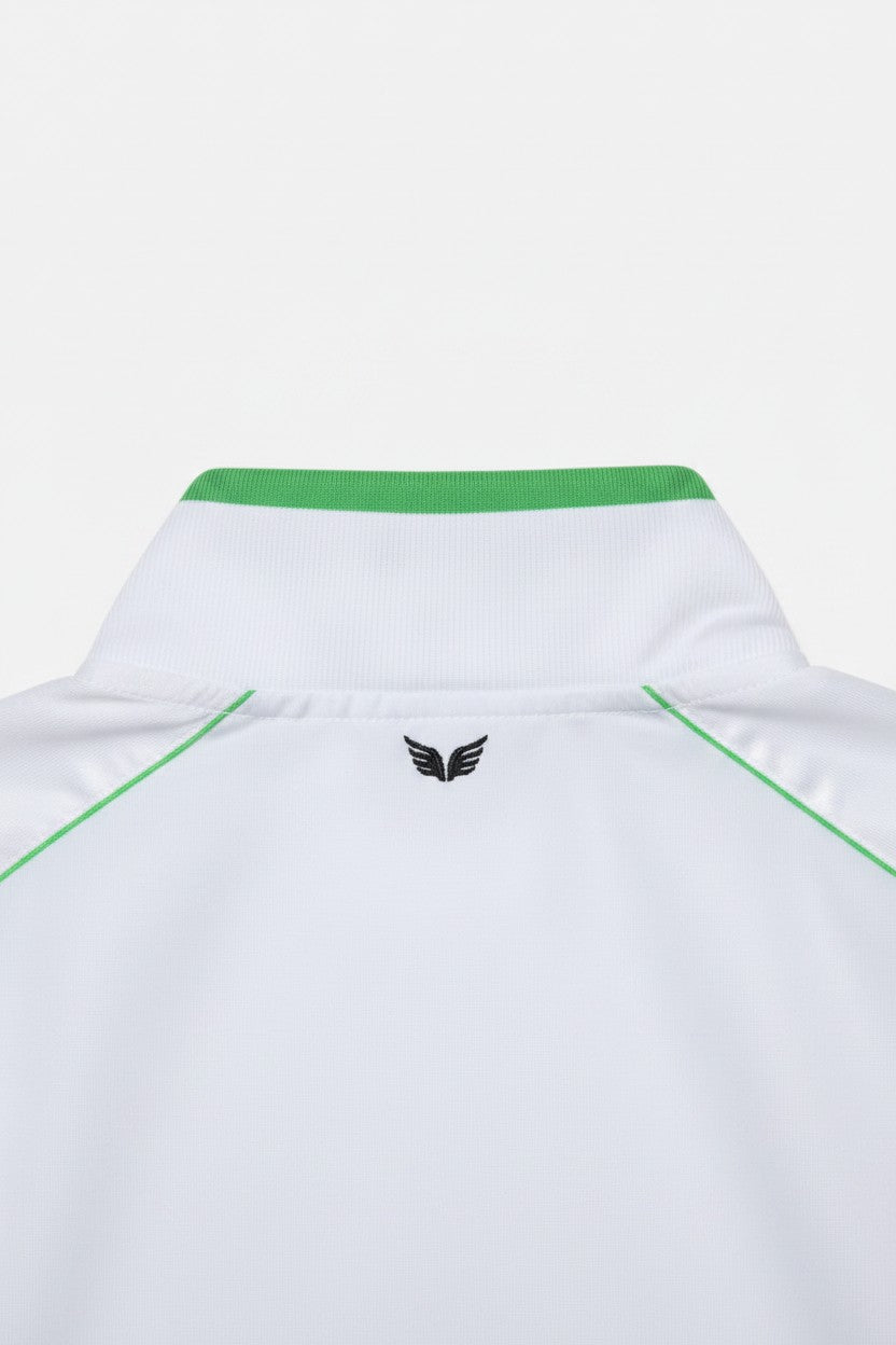 Erima Herren Trainingsjacke Weiß Grün Größe 46