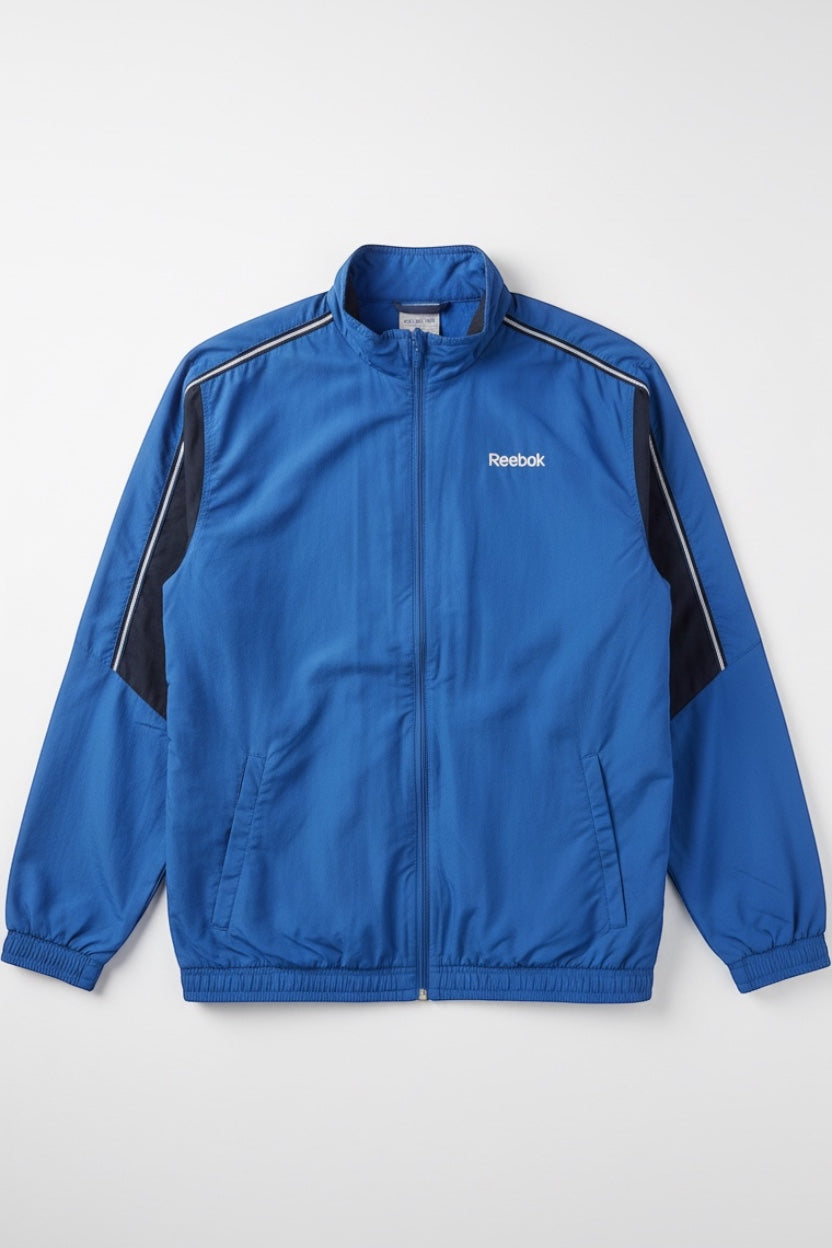 Reebok Herren Trainingsjacke Blau Schwarz Größe M