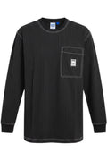 Adidas Herren Langarmshirt Schwarz-Weiß Gestreift Größe XL