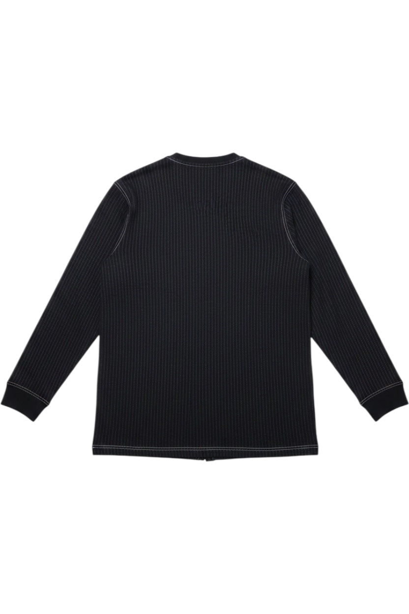 Adidas Herren Langarmshirt Schwarz-Weiß Gestreift Größe XL