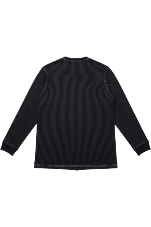 Adidas Herren Langarmshirt Schwarz-Weiß Gestreift Größe XL