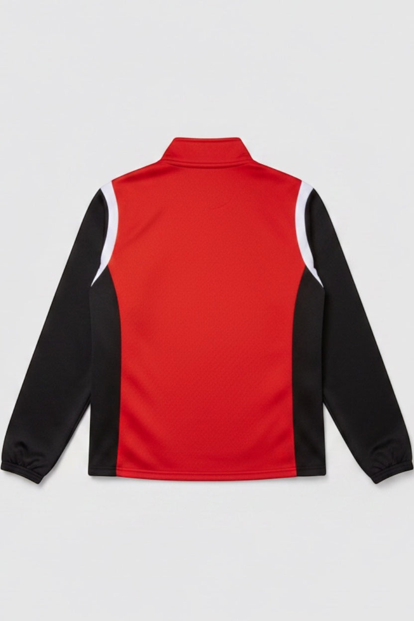 Erima Herren Trainingsjacke Rot Schwarz Weiß Größe S