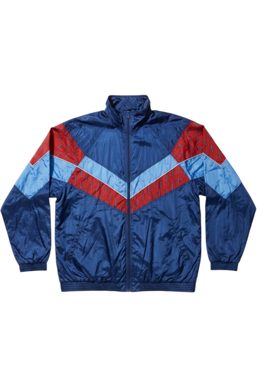 Leopard Herren Trainingsjacke Blau Rot Mehrfarbig Größe XL