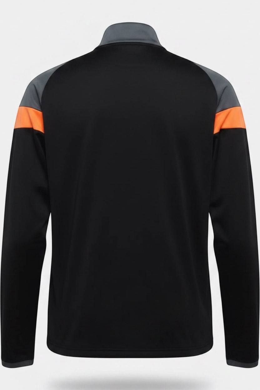 Puma Herren Trainingsjacke Schwarz Grau Orange Größe M